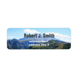 Olympic National Park, Seattle, U.S.A. Return Address Label