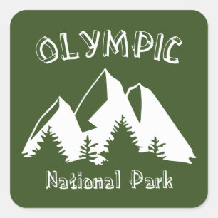 Olympic National Park Square Sticker