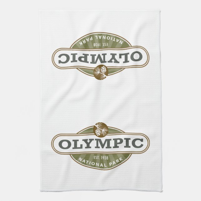 Olympic National Park Tea Towel (Vertical)