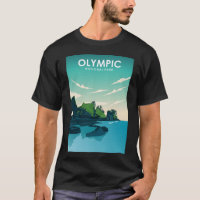 Olympic National Park Travel Poster 