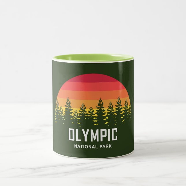 Olympic National Park Two-Tone Coffee Mug (Center)