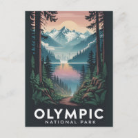Olympic National Park | Vintage Travel Poster