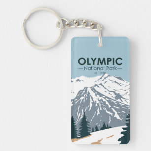 Olympic National Park Washington Double Sided Key Ring