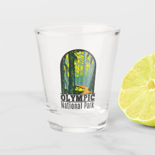 Olympic National Park Washington Hoh Rainforest Shot Glass