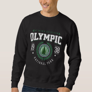 Olympic National Park Washington Pine Tree WA Souv Sweatshirt