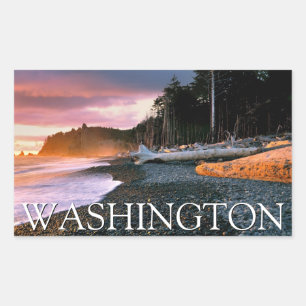 Olympic National Park   Washington State Rectangular Sticker