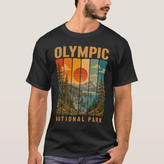 Olympic National Park Washington USA Outdoor Vinta T-Shirt