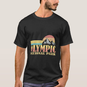 Olympic National Park Washington Vintage Mountain T-Shirt