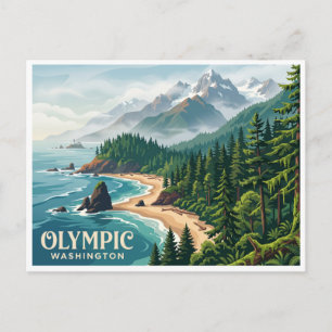 Olympic Peninsula & Olympic National Park Postcard