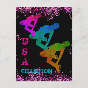 OLYMPIC SKATING  POSTCARD