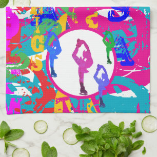 OLYMPIC SKATING  TEA TOWEL