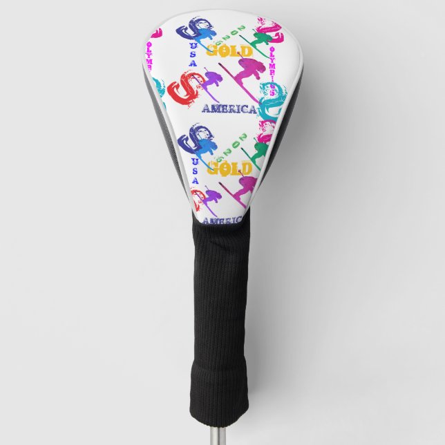 OLYMPIC SKIING GOLF HEAD COVER (Front)