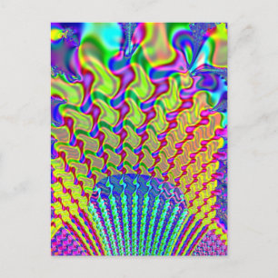 Olympic Torch Fractal Postcard