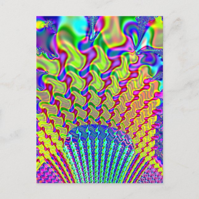Olympic Torch Fractal Postcard (Front)