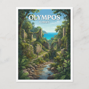 Olympos Ancient City Çıralı Turkey Travel Gift Postcard