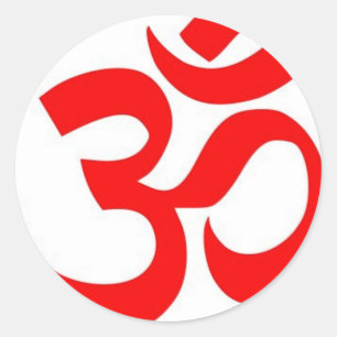 Om (ॐ) - Hindu and Buddhist Symbol Classic Round Sticker