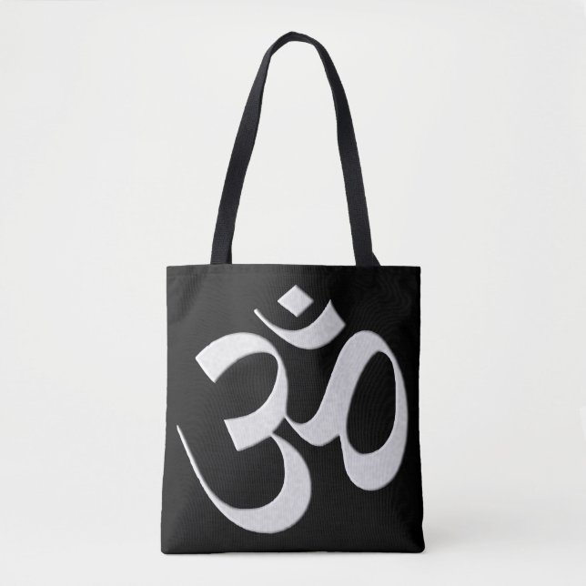 Om 3 tote bag (Front)