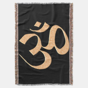 Om 4 throw blanket