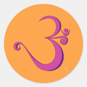 Om - alicious (pink) Sticker