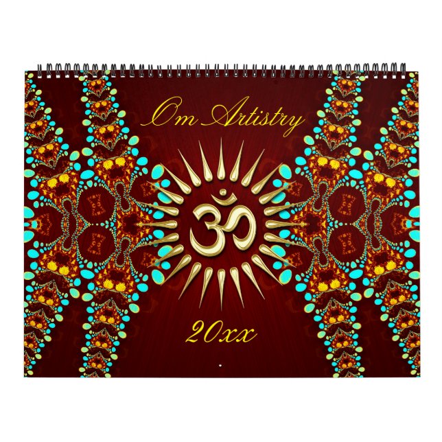 OM Artistry Yoga New Age Meditational Calendar (Cover)