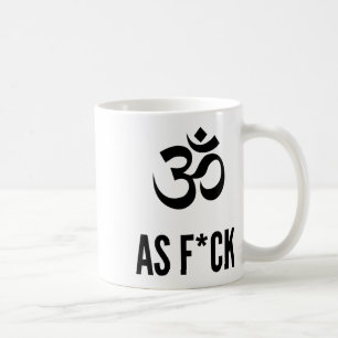 Om As Fck Yoga And Meditation Coffee Mug