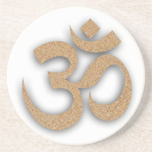 OM At The Beach Yoga Coaster