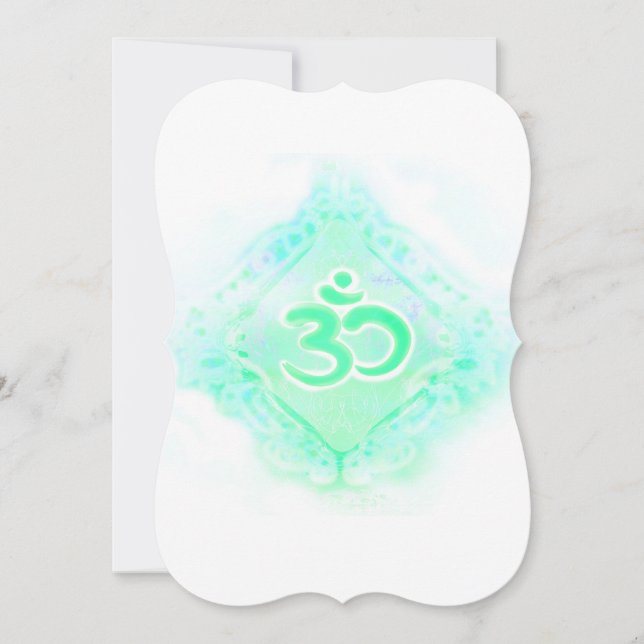 om aum symbol Invitation (Front)