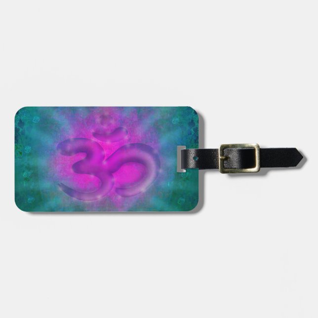 om aum symbol Luggage Tag (Front Horizontal)