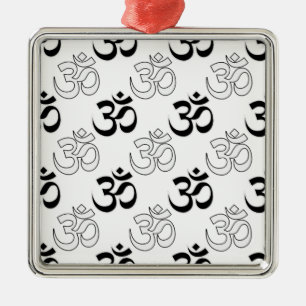 Om, Aum Symbol Metal Ornament