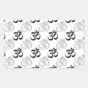 Om, Aum Symbol Rectangular Sticker