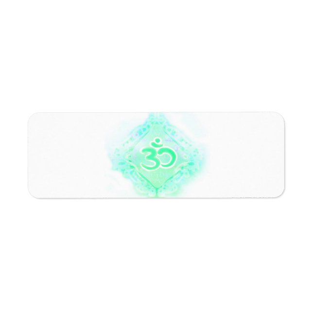 om aum symbol Return Address Label (Front)