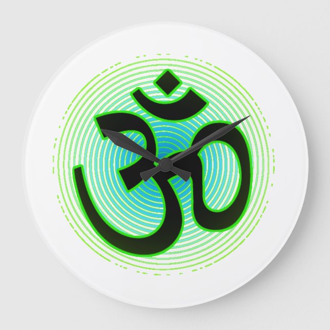 Om (aum) wall clock (Front)