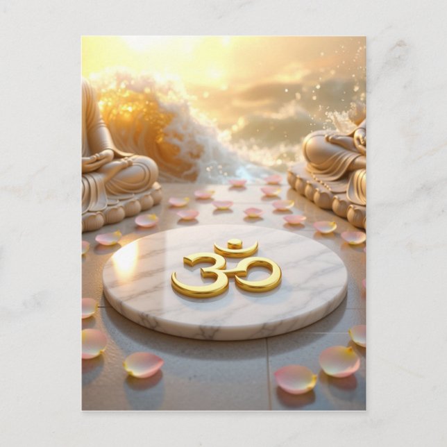 OM - AUM - ZEN BUDDHISM POSTCARD (Front)