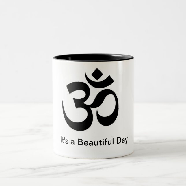 Om Beautiful Day Mug (Center)