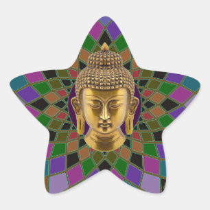 Om Buddha Mandala Star Sticker