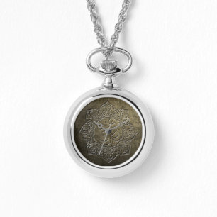 Om Buddhist Symbol 1 metal embossed Digital Effect Watch