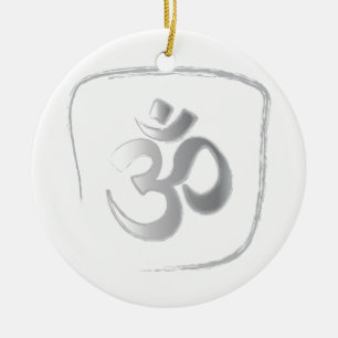 OM CERAMIC ORNAMENT