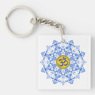 Om design key ring