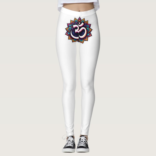 Om design leggings for women (Front)