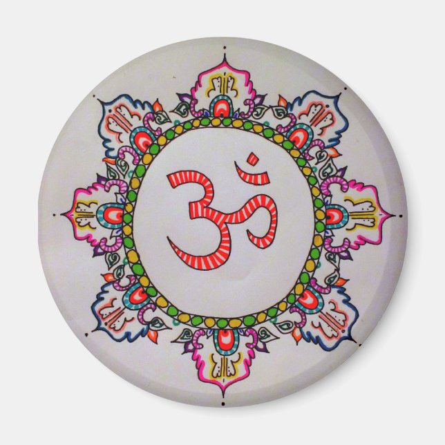 Om Design Magnet (Front)