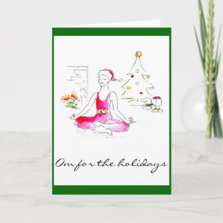 Om For the Holidays Greeting Card