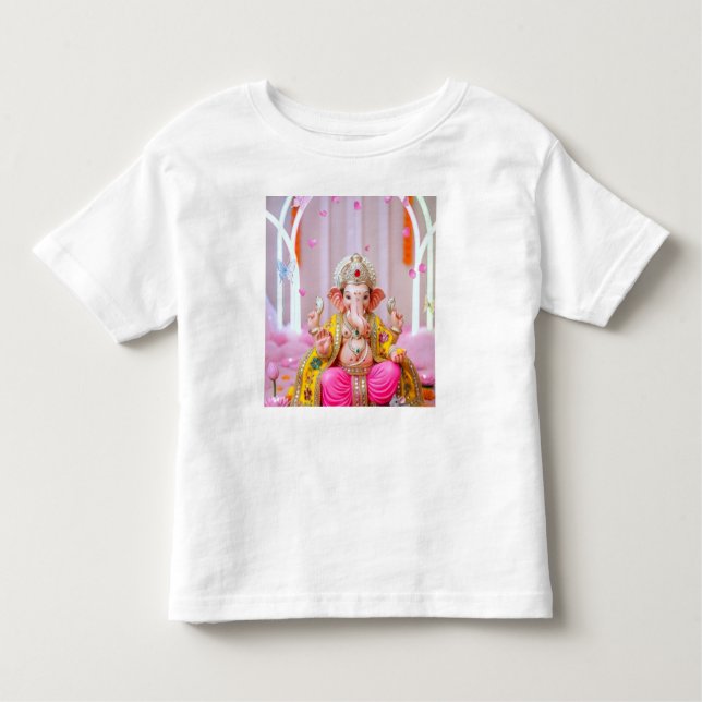 ✨ Om Ganesh – Divine Symbol of Wisdom & Prosperity Toddler T-Shirt (Front)