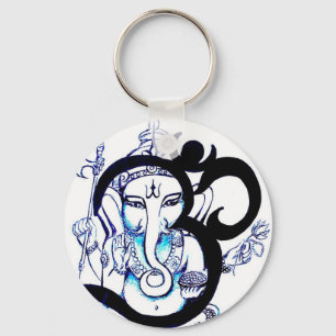 OM  -  Ganesha Key Ring