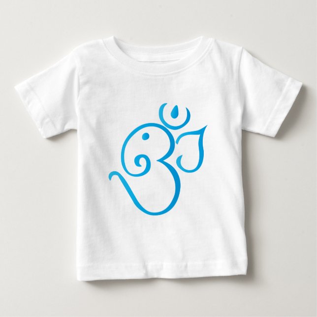 Om-ganpati-turqoise Baby T-Shirt (Front)
