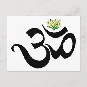 Om Gift Postcard