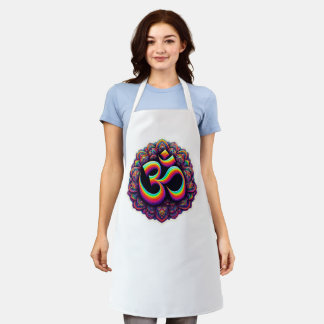 Om Hindu Meditation Symbol Apron