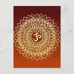 OM HINDU SYMBOL POSTCARD