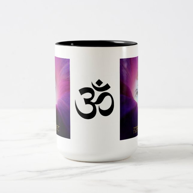 Om Krishna Namaste Mug (Center)