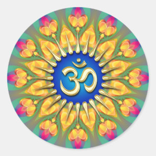 OM Light Fearless Energy Spiritual Healing Sticker