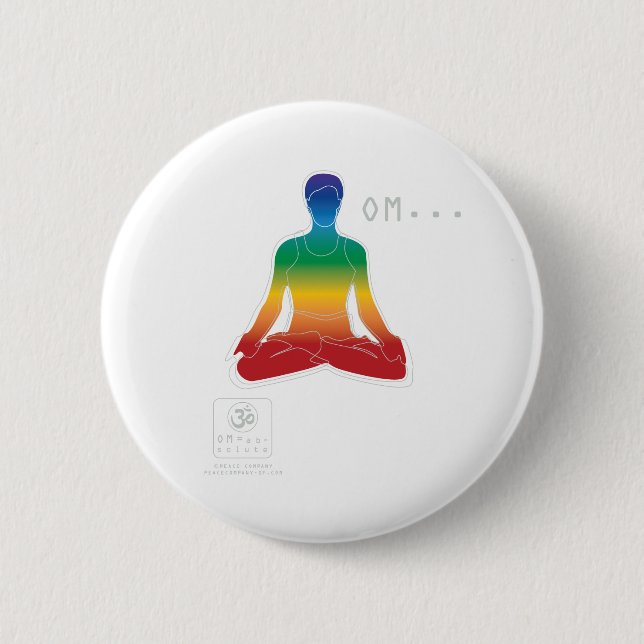 OM Lotus Chakras Button (Front)